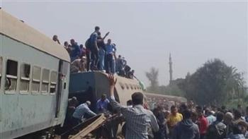 انقلاب قطار «المنصورة-القاهرة» في طوخ.. ووزير النقل يتوجه لمكان الحادث
