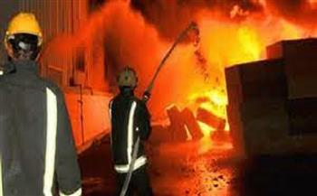 انتداب المعمل الجنائي لمعاينة حريق سوق أجيكيو بمدينة السلام