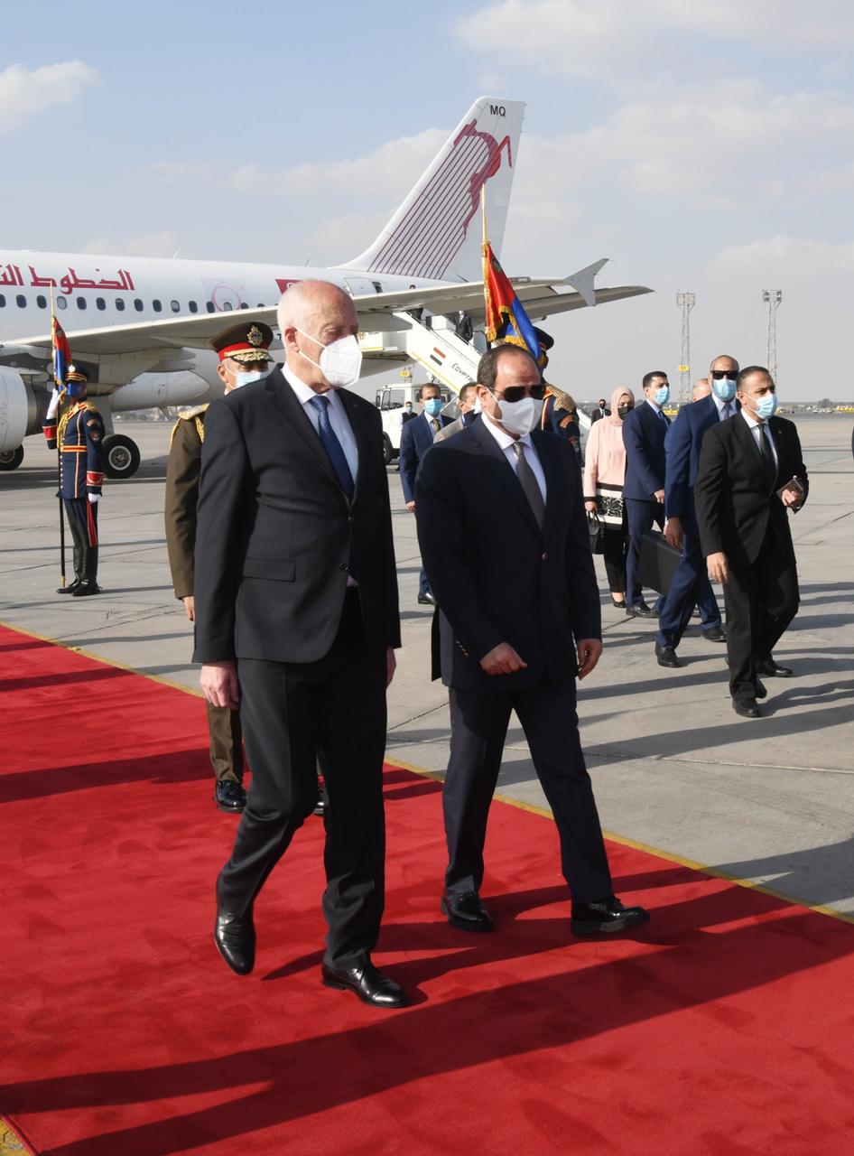 استقبال الرئيس السيسي لنظيره التونسي في زيارة لمصر لمدة 3 أيام (1)