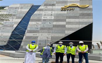 وزير السياحة والآثار يتفقد جناح مصر المشارك في معرض اكسبو دبي 2020 