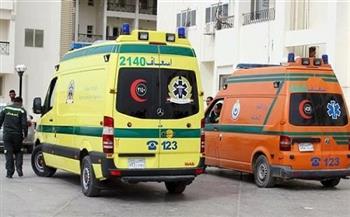 إصابة 4 أشخاص في حادث تصادم موتوسيكل ومكروباص بسوهاج
