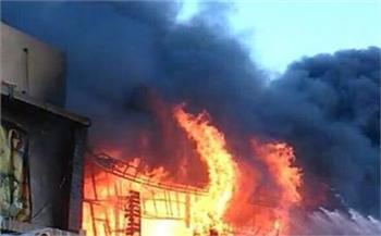 حصروا النيران في 30 مترا.. إخماد حريق داخل مصنع بأوسيم