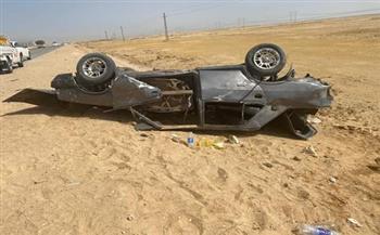 إصابة 6 أشخاص في انقلاب سيارة بالطريق الصحراوي الشرقي بسوهاج