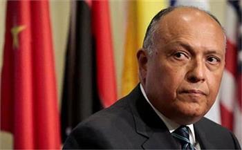 سامح شكري: المجتمع الدولي كله مصر على خروج القوات الأجنبية والمرتزقة من ليبيا