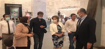 نائبة وزير الثقافة الروسي تشيد بمقتنيات متحف الحضارة  في الفسطاط