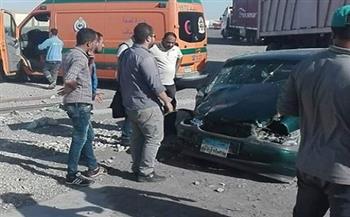 إصابة 5 أشخاص من أسرة واحدة في انقلاب سيارة بجنوب سيناء