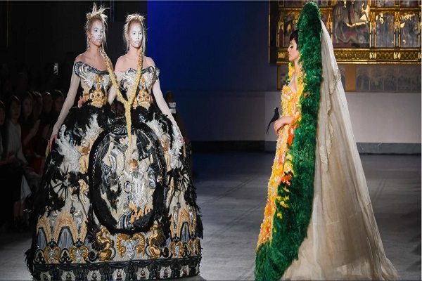 فستان بزخارف مستمدة من تقاليد البلاط الإمبراطوري الصيني يعرض في سان فرانسيسكو 